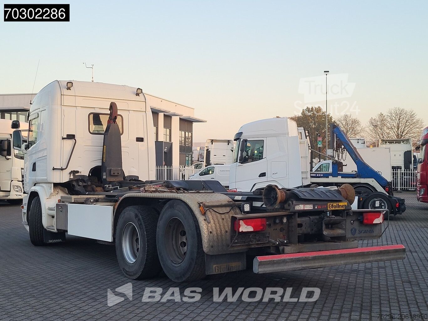 Scania G450 6X2 HIAB XR21Z59 containersystem 3-pedals